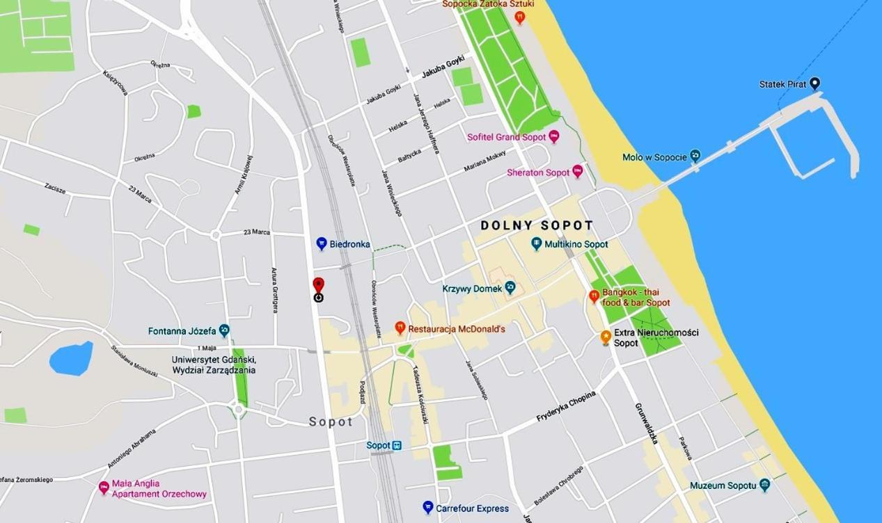 Extra Apartamenty - Apartament Przyladek Dobrej Nadziei Σόποτ Εξωτερικό φωτογραφία